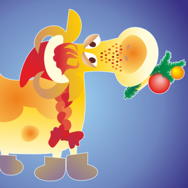 корова к Году Коровы