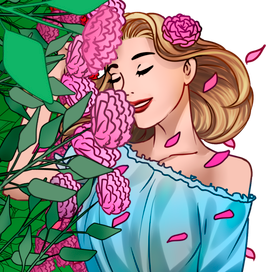 Стикер - романтичная