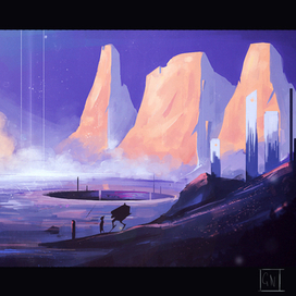 Practice SciFi landscape