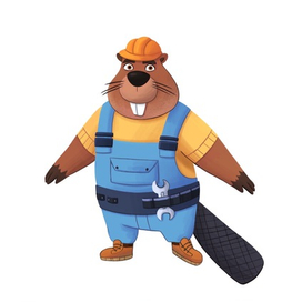 Персонаж Бобер-строитель