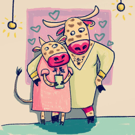 Бычки новогодние