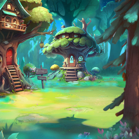 лесная полянка