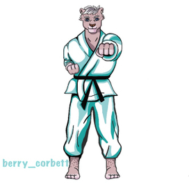 Леопард - каратист 