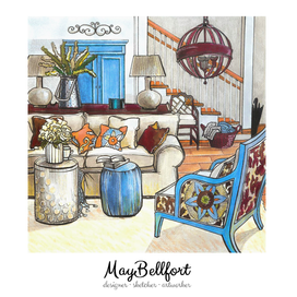 Интерьерный скетч