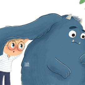 Разворот к книге «За руку с монстром «