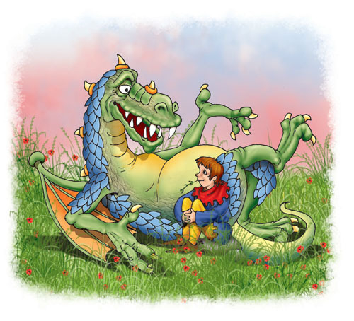 иллюстрация "дракон-лежебока"