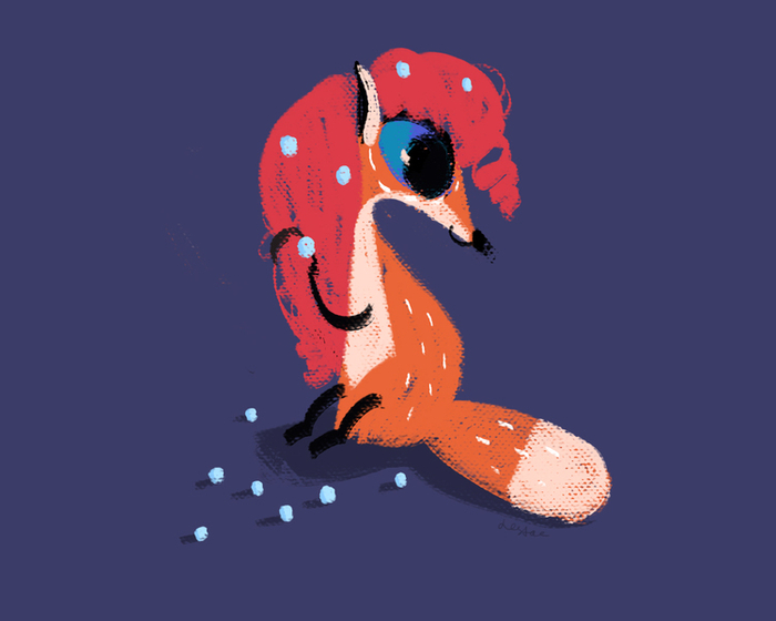 Лисичка у зеркала