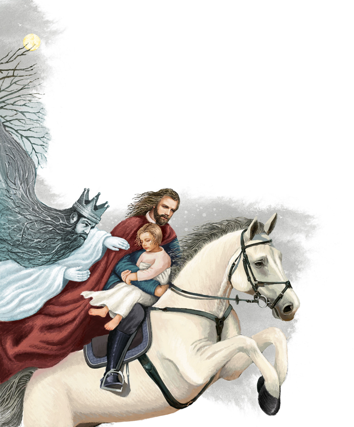 К произведению Марины Дробковой " Шуберт и зимний путь". Издательство "Аквилегия-М" . 9