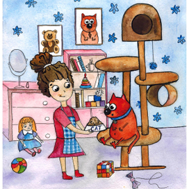 Голодный котик