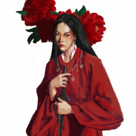 Портрет девушки в Procreate