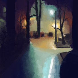 Осенний дворик