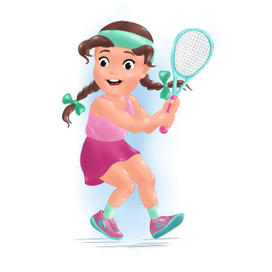 Девочка теннисистка 