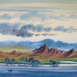 Облачный день на Бухтарме.