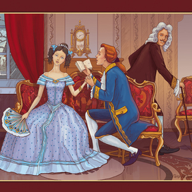 Иллюстрация к календарю по сказкам Гофмана Э.Т. "Песочный человек" 