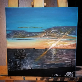 Закат в Балтийском море 