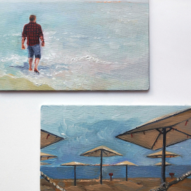 Масло + пробные скетчи 2