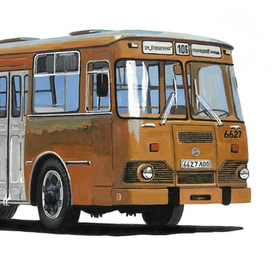 Луноход (ЛиАЗ-677М). Серия "Автобусы Ленинграда"