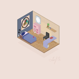 Комната изометрия