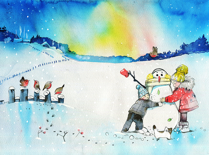 Снеговик замерз