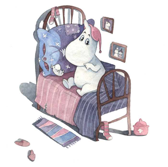 Иллюстрация к " Волшебная зима" Туве Янссон.