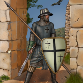 Сариант Тевтонского ордена. Палестина, замок Монфорт, 1230-50 годы.