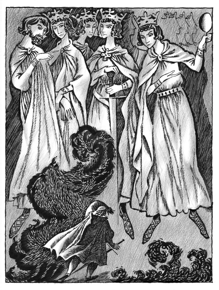 иллюстрация к трагедии В.Шекспира "Макбет"