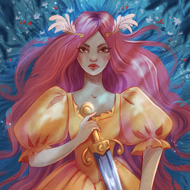 Девица в траве