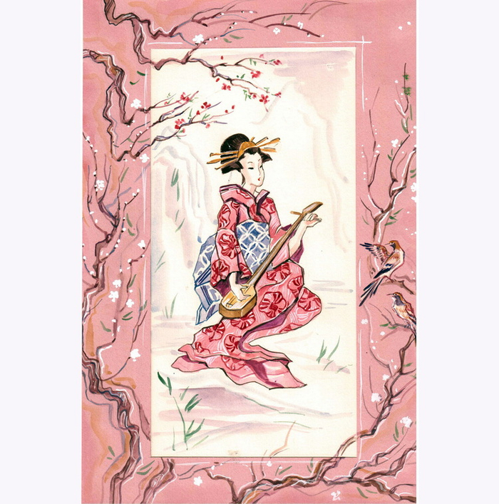 в японском стиле