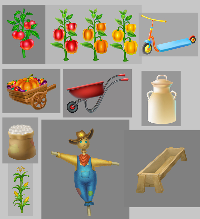 концепты предметов для локации ферма