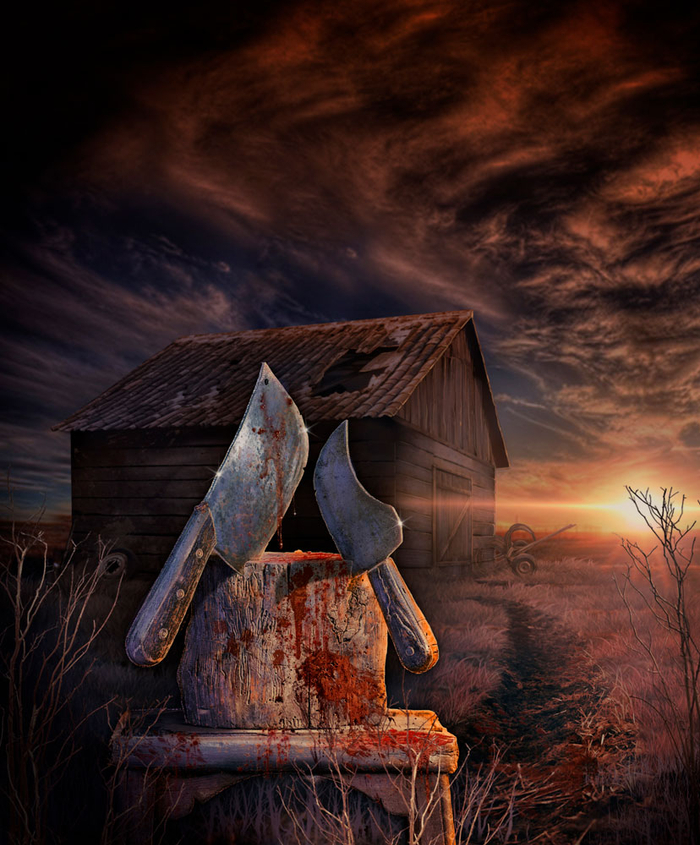 Обложка для книги-хоррор