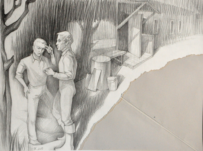 Иллюстрации к поэме А.Рудта "Плотина" 2