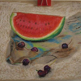 арбуз и черешня