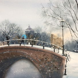 Девушка на мосту