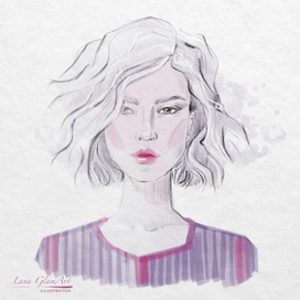 Портретный набросок карандашом