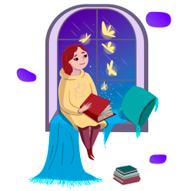 Читающая девочка