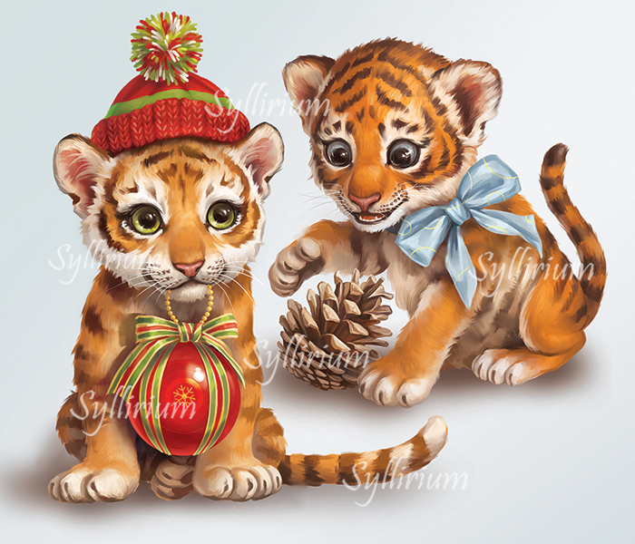 Зимние тигрята