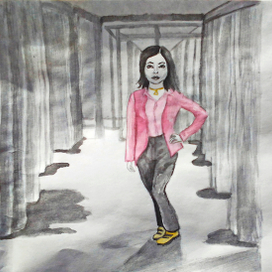 Woman in the hallway №1