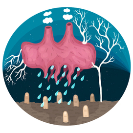 Liiver crying on fingers