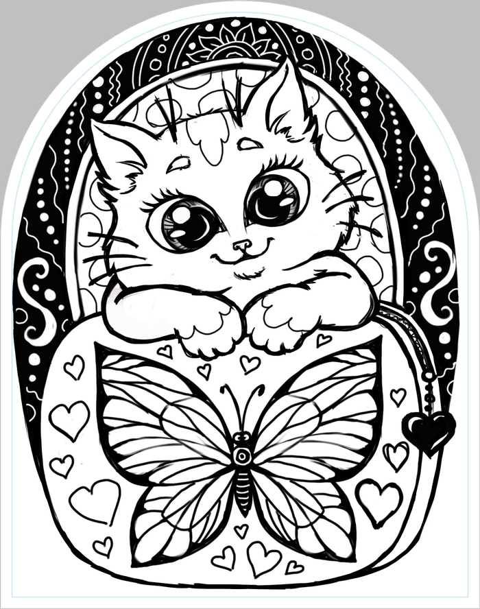 котик (рюкзачек антистресс)