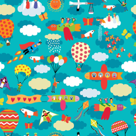 Pattern - SKY (обои для детей)