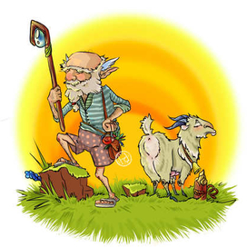 Дед Арефий и коза Галатея