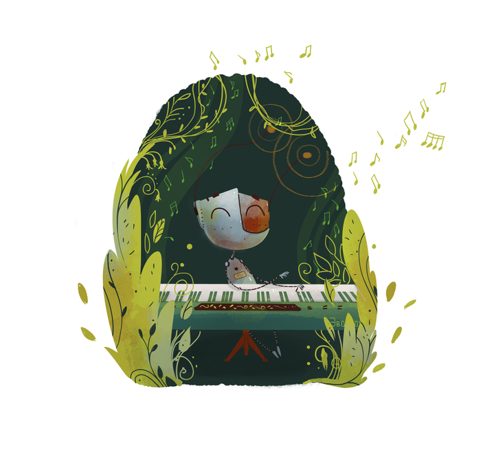 Счастливый робот