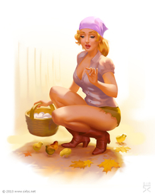 цыплят по осени...