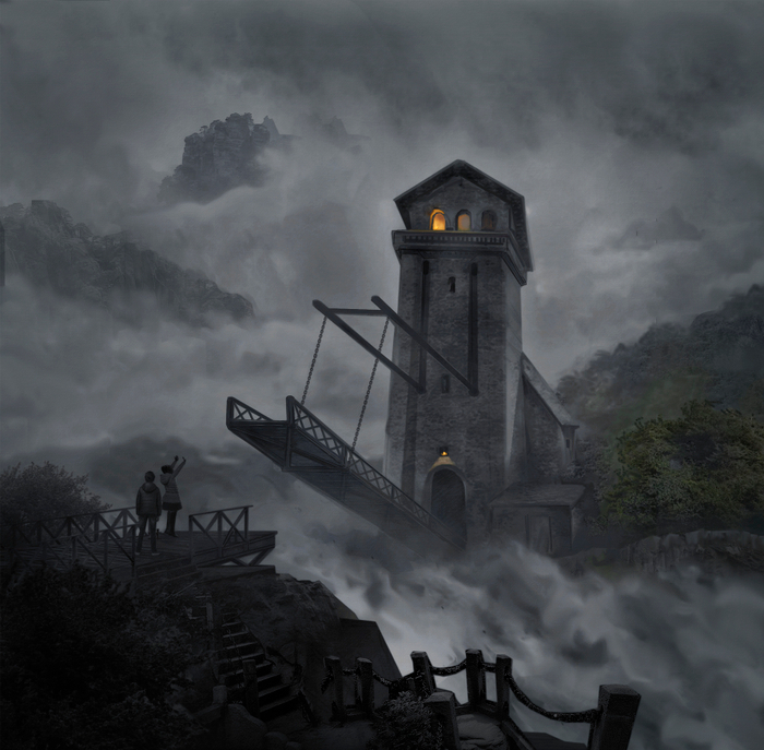 Иллюстрация к книге «Обитатели туманных гор»