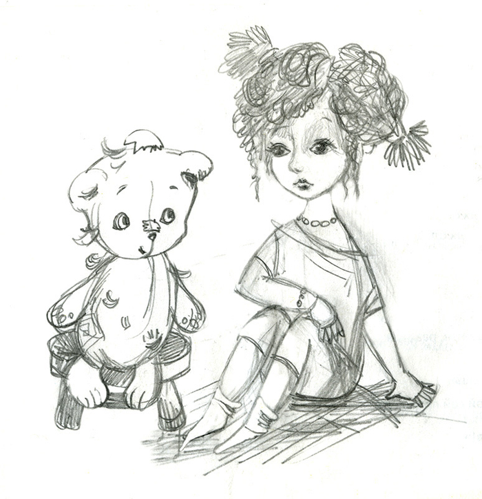 Саша Черный. Про девочку, которая нашла своего мишку.