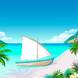 Тропический пляж