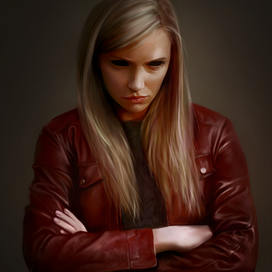 Красная куртка