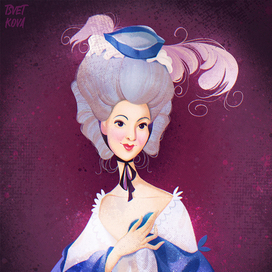 Дама в голубом