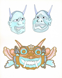 Demon masks