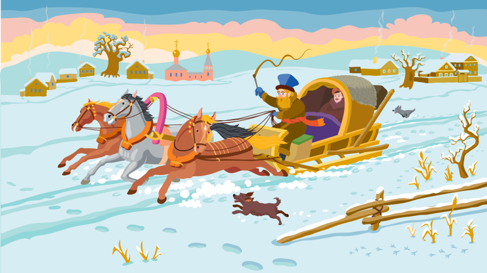 Ямщик сидит на облучке... 